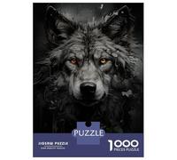 Puzzle Per Adolescenti Da 1000 Pezzi Wolf Eyes Glare Puzzle Per Adulti Giochi Rilassanti Vacanza A Casa Passatempo Difficile Da Completare 52x38cm/1000pcs