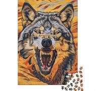 Puzzle Per Adolescenti Da 1000 Pezzi Wolf Head Art Print Puzzle Per Adulti Giocattolo Decorazione Da Parete Migliora La Memoria Gioco Stimolante Regali 38x26cm/1000pcs