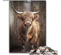 Puzzle per adolescenti da 1000 pezzi, Yak che fa il bagno, adatto a persone dai 14 anni in su Difficile da completare, ma divertente e spiritoso Ottimo regalo (dimensioni 26x38cm)