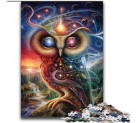 Puzzle per adolescenti da 2000 pezzi, animali, fantasia, gufo, giochi educativi, decorazione per la casa, collezione di artisti, belle arti, 70x100cm