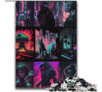 Puzzle per adolescenti da 2000 pezzi con paesaggio al neon, aiuta il cervello a esercitare i giocattoli avvincenti per coltivare la pazienza, ottimo regalo, 70x100cm