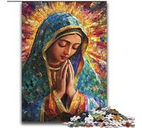 Puzzle per adolescenti da 2000 pezzi, gioco stimolante con la Madonna di Guadalupe in preghiera, ideale come regalo per tutta la famiglia, dai 14 anni in su, 70x100cm