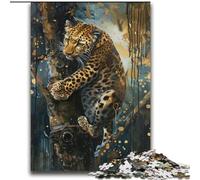 Puzzle per adolescenti da 2000 pezzi, leopardo sull'albero, aiuta il cervello a esercitare i giocattoli avvincenti per coltivare la pazienza, ottimo regalo, 70x100cm