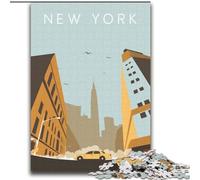 Puzzle per adolescenti da 2000 pezzi, New York, giocattoli antistress, regali di compleanno unici per bambini dai 14 anni in su, 70x100cm