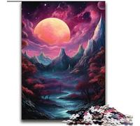 Puzzle per adolescenti da 2000 pezzi, paesaggi con luna piena, giochi educativi, decorazione per la casa, collezione di artisti, belle arti, 70x100cm
