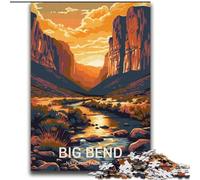 Puzzle per adolescenti da 2000 pezzi, Parco nazionale di Big Bend, per età 14+, adatto per coppie, attività divertenti da fare a casa, regalo di compleanno, regali da viaggio, 70x100cm