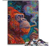 Puzzle per adolescenti da 2000 pezzi, puzzle psichedelico con scimmie, giochi educativi, decorazioni per la casa, collezione di artisti, belle arti, 70x100cm