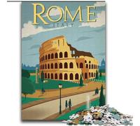 Puzzle per adolescenti da 2000 pezzi, Roma, giocattoli antistress, regali di compleanno unici per bambini dai 14 anni in su, 70x100cm