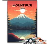 Puzzle per adolescenti da 2000 pezzi sul Monte Fuji, giocattoli per l'intrattenimento della famiglia con poster abbinato e foglio di quiz 70x100cm