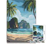 Puzzle per adolescenti delle isole Phi Phi, Thailandia, 1000 pezzi, gioco educativo di abilità di osservazione, regalo perfetto e significativo per le feste, dimensioni 38x26cm