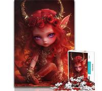 Puzzle per adolescenti diavoletto piccolo drago ragazza puzzle da 1000 pezzi giochi educativi decorazione da parete regali unici per compleanno e Natale 75x50cm