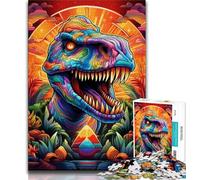 Puzzle per adolescenti dinosauri antichi 1000 pezzi per adulti regalo di compleanno regali arte murale per bambini dai 14 anni in su (50x75cm)