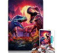 Puzzle per adolescenti Dinosauri antichi Puzzle da 1000 pezzi per adulti e ragazzi, giocattoli, giochi educativi, antistress, collezione di artisti, belle arti (50x75cm)