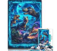 Puzzle per adolescenti Dinosauro 1000 pezzi Puzzle per adulti e adolescenti, allena il tuo cervello e le tue mani Regali per amici e familiari 26x38cm