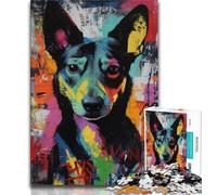 Puzzle per adolescenti, dipinto a olio di cani, gioco per famiglie, antistress, sfida difficile, rafforza l'amore tra coppie, 38x26cm