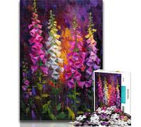 Puzzle per adolescenti Dipinto a olio di digitali Puzzle da 1000 pezzi per adulti e adolescenti, allena il cervello e le mani Regali per amici e familiari 50x75cm