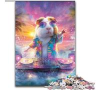 Puzzle per adolescenti DJ Guinea Pig, dai 14 anni in su Ogni pezzo è unico Gioco divertente e stimolante per tutta la famiglia Ottimo regalo dimensioni 50x75cm