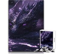 Puzzle per adolescenti "Drago nero in acqua" da 1000 pezzi, gioco educativo di osservazione e abilità, regalo perfetto e significativo per le feste, dimensioni 38x26cm