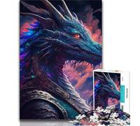 Puzzle per adolescenti Dragonborn puzzle da 1000 pezzi antistress per trascorrere il tempo libero lista dei desideri con Babbo Natale 26x38cm