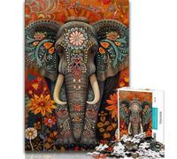 Puzzle per adolescenti Elefante morto Puzzle per adulti 1000 pezzi giocattoli giochi educativi antistress che migliorano l'amore tra coppie (50x75cm)