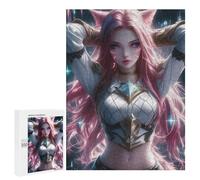 Puzzle Per Adolescenti Elegant Pink Warrior Puzzle Per Adolescenti Attività Per Famiglie Per Compleanni, Natale E Regali Unici 500 PCS