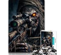 Puzzle per adolescenti Esercito morto Soldato zombi Puzzle da 1000 pezzi antistress Sfida difficile Decorazione per la casa Giocattoli 75x50cm