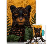 Puzzle per adolescenti Fantasy Black Panther Puzzle per adulti 1000 pezzi giocattoli giochi educativi antistress che migliorano l'amore tra coppie (50x75cm)