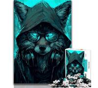 Puzzle per adolescenti Fantasy Fox Puzzle per adolescenti, per ammazzare il tempo durante le vacanze a casa con pezzi completamente interconnessi di forma casuale (dimensioni 38x26cm)