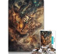 Puzzle per adolescenti Fantasy Tiger 1000 pezzi Puzzle per adulti e adolescenti, allena il tuo cervello e le tue mani Regalo di compleanno, regali 50x75cm