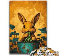 Puzzle per adolescenti Fattoria Coniglio Adatto a bambini dai 14 anni in su Giochi per famiglie Offerta come regalo per tutta la famiglia 38x26cm