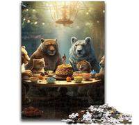 Puzzle per adolescenti, festa degli animali, puzzle da 1000 pezzi, antistress, per ammazzare il tempo in casa, per migliorare l'amore tra coppie (50x75cm)