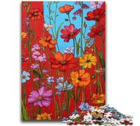 Puzzle per adolescenti Fiori di campo estivi Adatto a partire dai 14 anni Gioco intellettuale Gioco educativo per compleanni e Natale 26x38cm