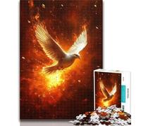 Puzzle per adolescenti Flame Dove 1000 pezzi Puzzle per adulti e adolescenti, per la decorazione della casa per età 14 anni in su 50x75cm