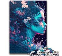 Puzzle per adolescenti Flowerpunk God Brain Intelligence Challenge Giocattoli avvincenti Regalo di compleanno, regali, arte murale 38x26cm