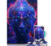 Puzzle per adolescenti Galaxy Buddha, giocattoli avvincenti per la sfida dell'intelligenza cerebrale, regalo di compleanno, regali, arte murale 75x50cm