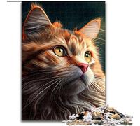 Puzzle per adolescenti Gatto, aiuta il cervello a esercitare Giocattoli avvincenti per coltivare la pazienza e migliorare la memoria (dimensioni 26x38cm)
