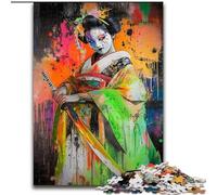 Puzzle per adolescenti Geisha giapponese, dai 14 anni in su Ogni pezzo è unico Gioco divertente e stimolante per tutta la famiglia Ottimo regalo dimensioni 26x38cm