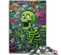 Puzzle per adolescenti, giocattoli educativi per imparare l'arte dello scheletro, attività divertenti da fare a casa, regalo di compleanno, regali da viaggio 26x38cm