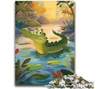 Puzzle per adolescenti, giocattoli educativi per l'apprendimento dei coccodrilli, attività divertenti da fare a casa, regalo di compleanno, regali di viaggio 50x75cm