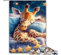 Puzzle per adolescenti Giraffa addormentata, per età 14+ Adatto per coppie, attività divertenti a casa, regalo di compleanno, regali da viaggio (dimensioni 26x38cm)