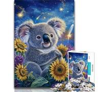 Puzzle per adolescenti Girasole Koala da 1000 pezzi per adulti e ragazzi rafforza l'amore tra coppie dai 14 anni in su (50x75cm)