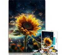 Puzzle per adolescenti Girasole Stella 1000 pezzi per adolescenti e adulti, sfida difficile antistress che migliora l'amore tra coppie (50x75cm)