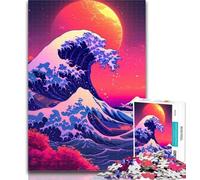 Puzzle per adolescenti Grande onda di Kanagawa Puzzle da 1000 pezzi per adolescenti, giocattolo educativo intellettuale decomprimente, regalo di compleanno, regali 26x38cm