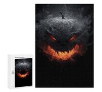 Puzzle Per Adolescenti Halloween Pumpkin Horror Artwork-1 Puzzle Per Adolescenti Attività Per Famiglie Per Compleanni, Natale E Regali Unici 300 PCS