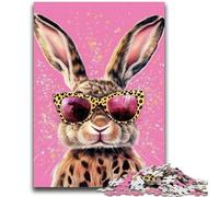 Puzzle per adolescenti Happy Rabbit, puzzle per adolescenti, per giochi educativi, giocattoli, offerte come regali per tutta la famiglia, 50x75cm