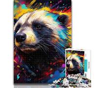 Puzzle per adolescenti Honey Badger 1000 pezzi Puzzle per adolescenti e adulti, giocattoli, giochi educativi, antistress, migliora l'amore tra coppie, 75x50cm