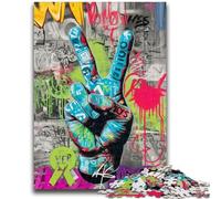 Puzzle per adolescenti, il gesto del "sì", giocattoli educativi per imparare, attività divertenti da fare a casa, regalo di compleanno, regali da viaggio, 50x75cm