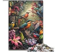 Puzzle per adolescenti "Il mondo dei fiori e degli uccelli", adatti a persone dai 14 anni in su, giochi educativi, regali di Babbo Natale segreto (dimensioni 50x75cm)