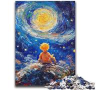 Puzzle per adolescenti "Il piccolo principe del cielo notturno", 1000 pezzi, antistress, per trascorrere il tempo libero, interazione genitore-figlio, 26x38cm