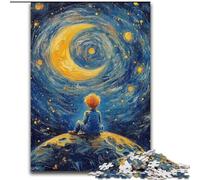 Puzzle per adolescenti "Il piccolo principe del cielo notturno", 1000 pezzi, difficile da completare ma divertente e spiritoso, regalo di compleanno, regali, decorazione murale (50x75cm)